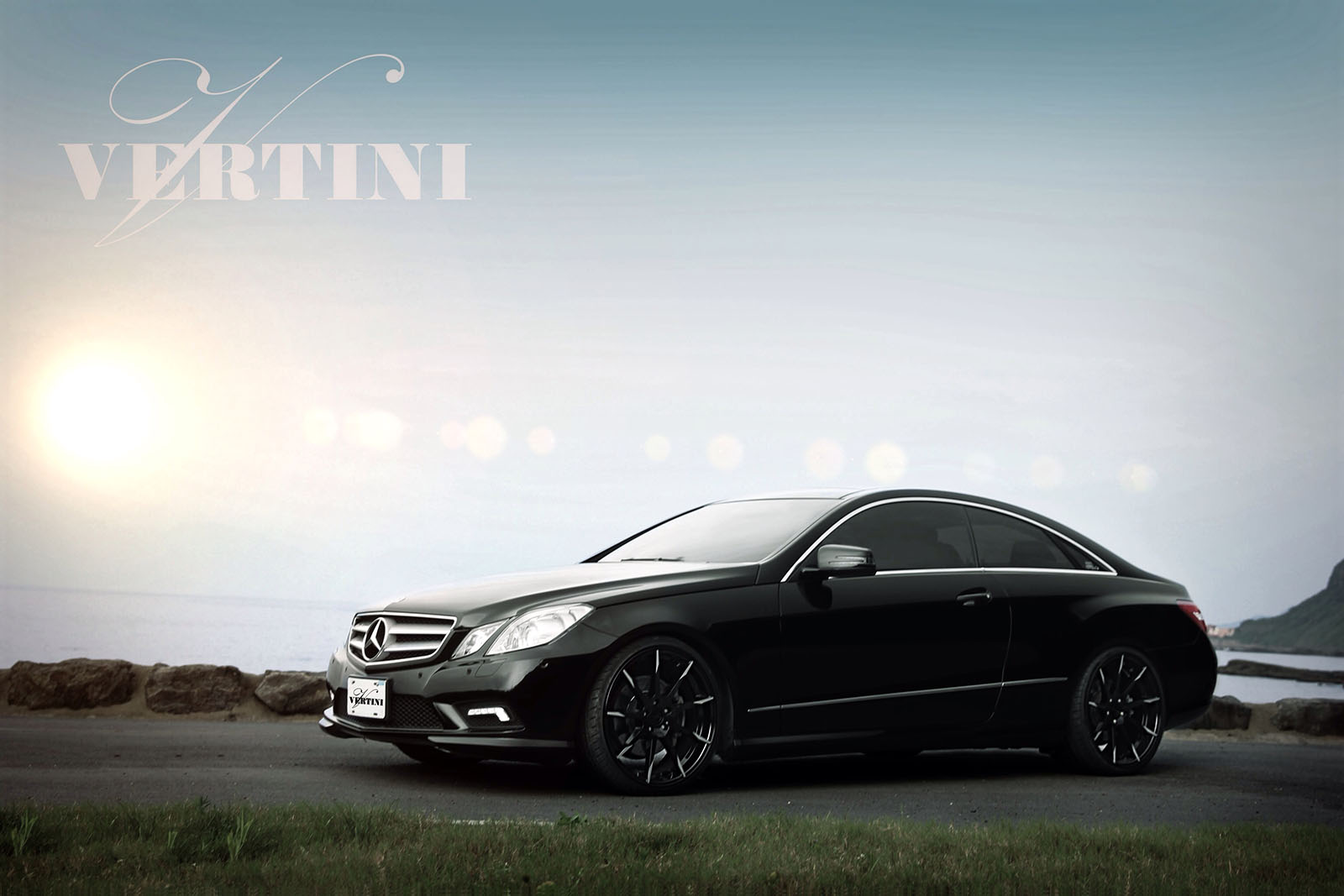 Vertini Flying Black 20' on Mercedes Benz E550 Coupe